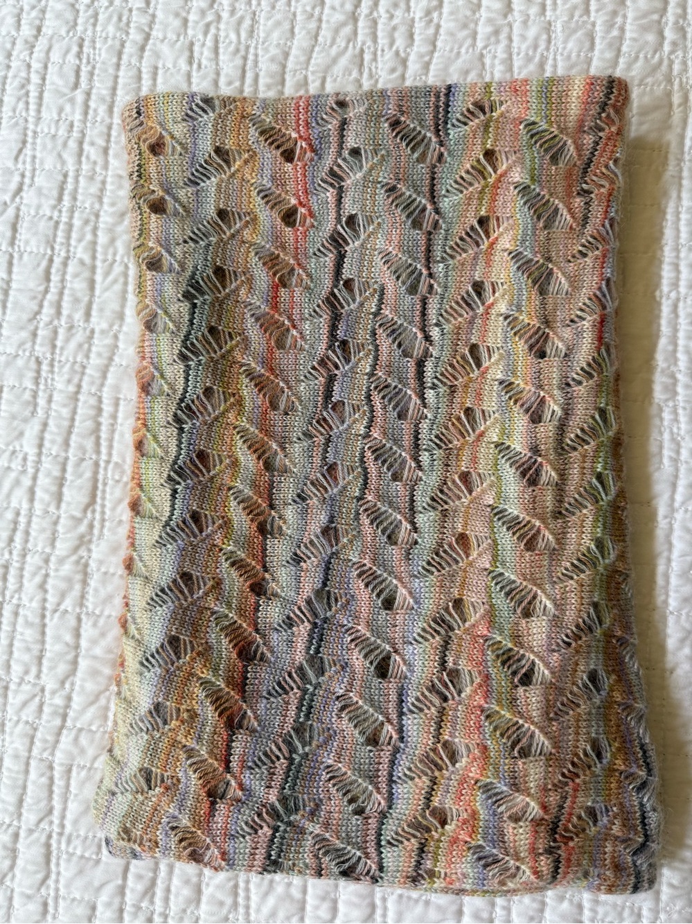 Missoni Pastel Multicolor Knit Scarf